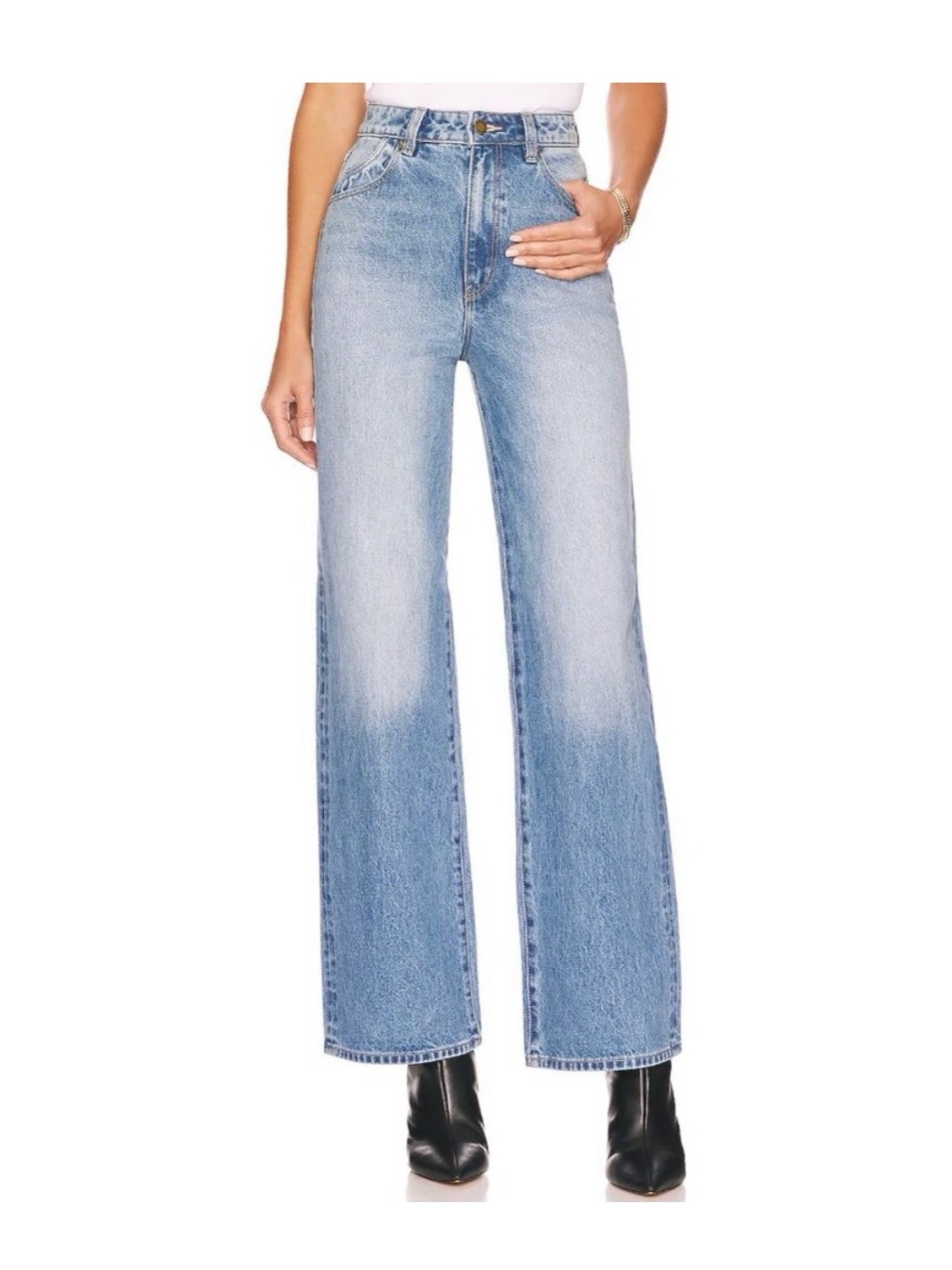 Rolla's Light Blue High-Rise Wide Leg Jeans